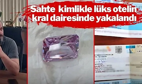 Kral dairesinde kalan dolandırıcının çantasından servet çıktı