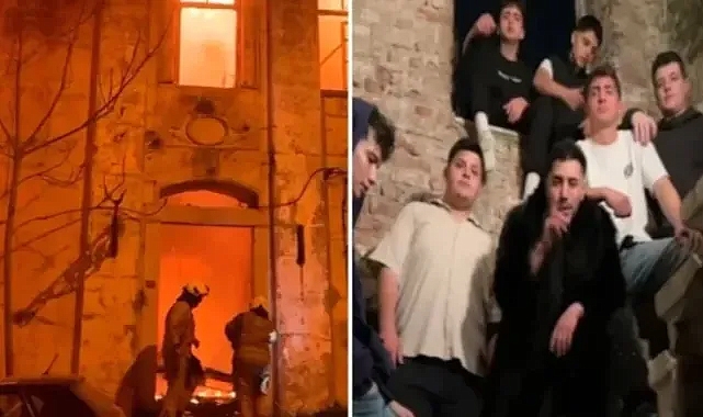 Klip çekerken tarihi karakolu yakan 11 kişi gözaltında