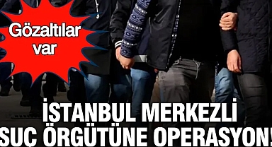 İstanbul merkezli suç örgütüne operasyon: Gözaltılar var
