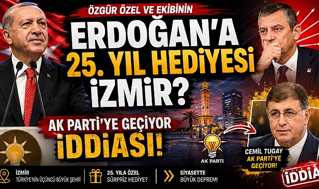 Özgür Özel ve Ekibinin ,Erdoğan'a 25. yıl hediyesi İzmir: Cemil Tugay AK Parti'ye geçiyor